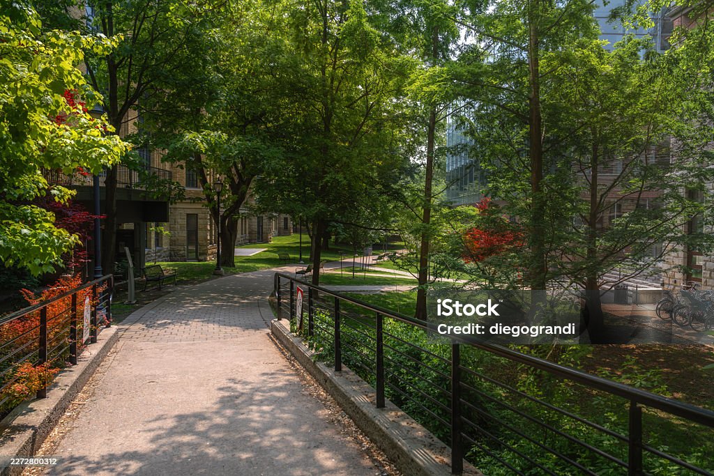 Philosophers Walk at University of Toronto - scenic footpath at Campus St. George - Toronto, Ontario, Canada